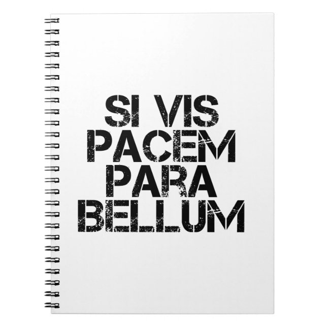 Si Vis Pacem Para Bellum Anteckningsbok (Framsidan)