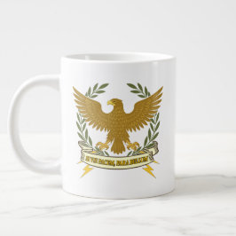 Si Vis Pacem, Para Bellum.. Eagle and lightning Jumbo Mugg