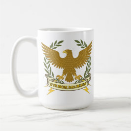 Si Vis Pacem, Para Bellum.. Eagle and lightning Kaffemugg