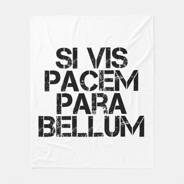 Si Vis Pacem Para Bellum Fleecefilt (Framsidan)