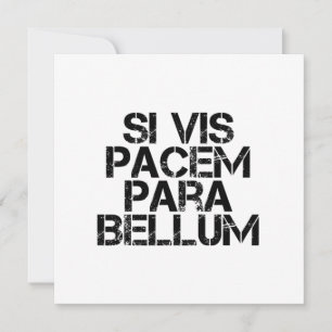 Si Vis Pacem Para Bellum Inbjudningar