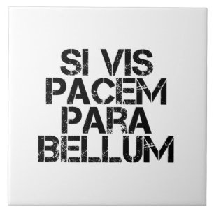 Si Vis Pacem Para Bellum Kakelplatta