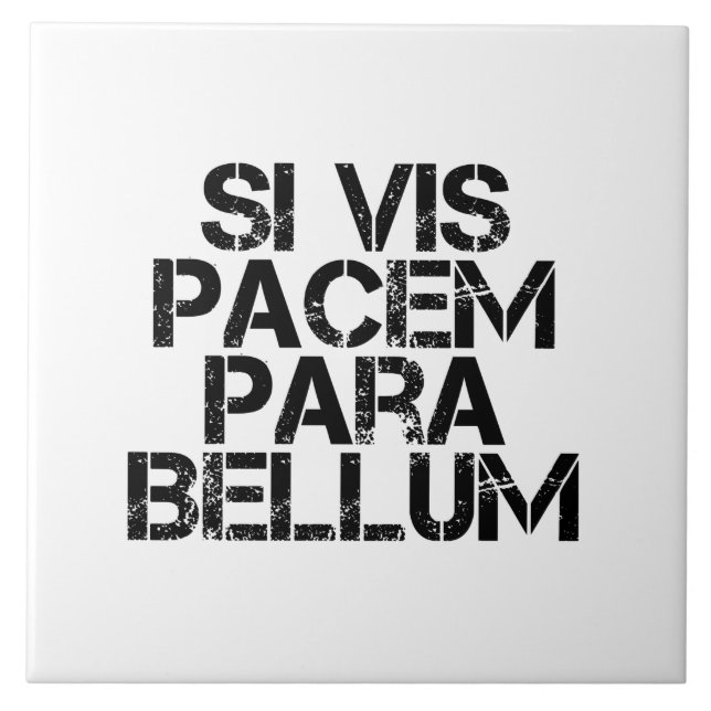 Si Vis Pacem Para Bellum Kakelplatta (Framsidan)