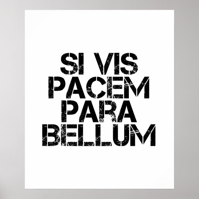 Si Vis Pacem Para Bellum Poster (Framsidan)