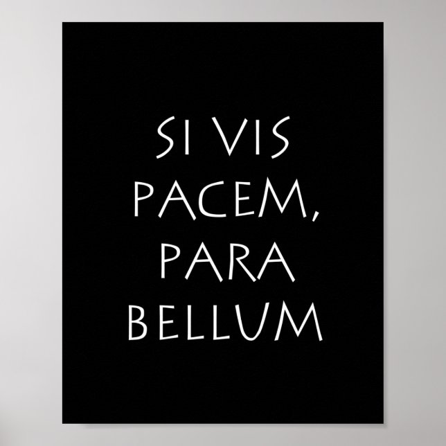Si vis pacem para bellum poster (Framsidan)