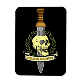 Si Vis Pacem, Para Bellum.. Skull Magnet