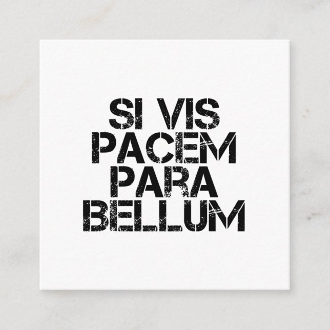 Si Vis Pacem Para Bellum Tilläggskort (Framsida)