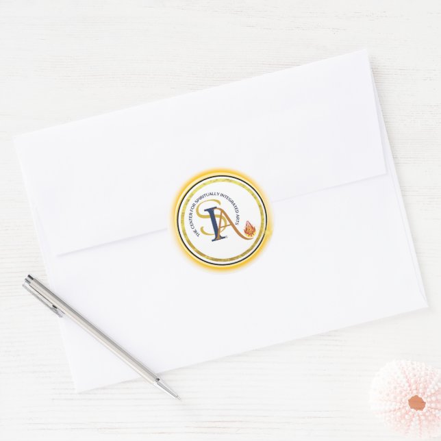 SIA Logoklistermärken Runt Klistermärke (Kuvert)