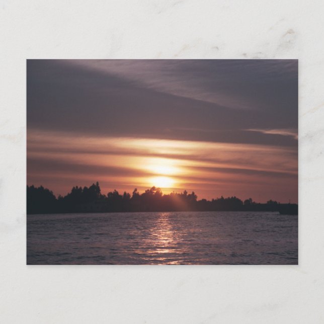 Siagon River Sunset Vykort (Framsida)