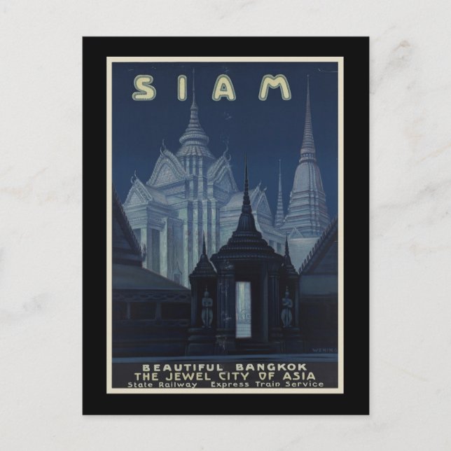 Siam Bevackra Bangkok Vykort (Framsida)
