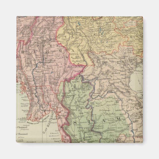 Siam, Burma och Anam Magnet (Framsidan)