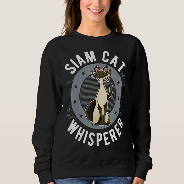 Siam Cat Whisperer T Shirt (Framsida)