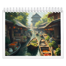 Siam Flyter marknad med kalender
