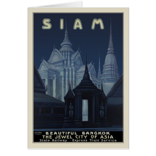 Siam - härliga Bangkok Hälsningskort (Framsidan)