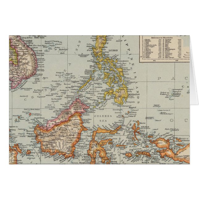 Siam, Malay Archipelago Hälsningskort (Framsidan Horizontal)