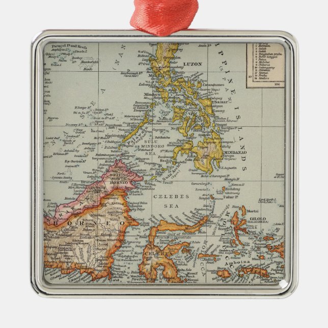 Siam Malayskärgård Julgransprydnad Metall (Framsidan)