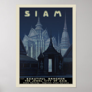 Siam - Vacker Bangkok Poster