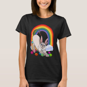 Siames katt påskägg kanin t shirt