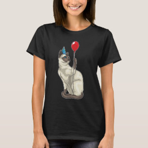 Siamese Birthday Balloon Party hat T Shirt