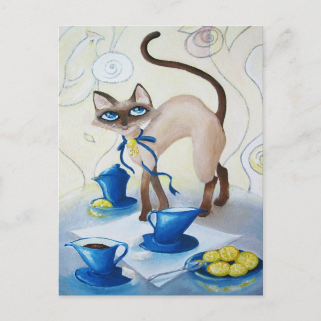 Siamese - bra konst vykort (Framsida)
