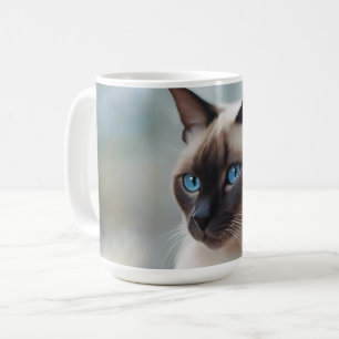 Siamese Cat 749 Digital art Kaffemugg