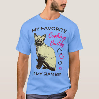 Siamese Cat and CookingT-Shirt T Shirt