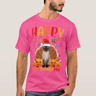 Siamese Cat Animal Lycklig Siamese Cat HelloTack T Shirt