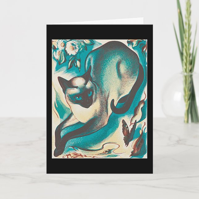 Siamese Cat, av Agnes Parker, Kort (Framsida)