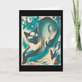 Siamese Cat, av Agnes Parker, Kort