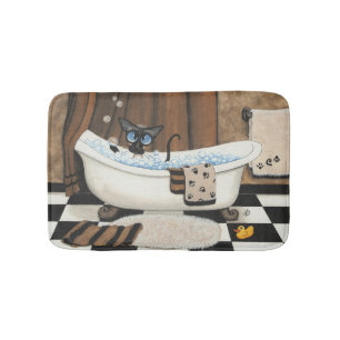 Siamese Cat Bath av Bihrle Badrumsmatta