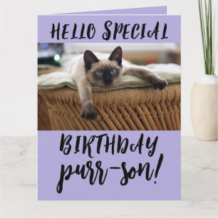 SIAMESE CAT BIRTHDAY GREETDS CARDS KORT