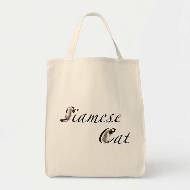 Siamese cat character tygkasse (Framsidan)