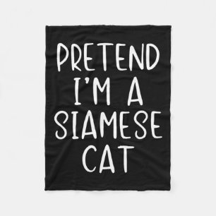 Siamese Cat Costume Halloween Lazy Easy Fleecefilt