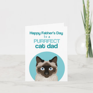 Siamese Cat Fars dag Purrfect Kort
