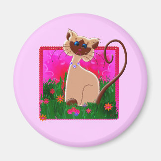 SIAMESE CAT FRIDGE MAGNET
