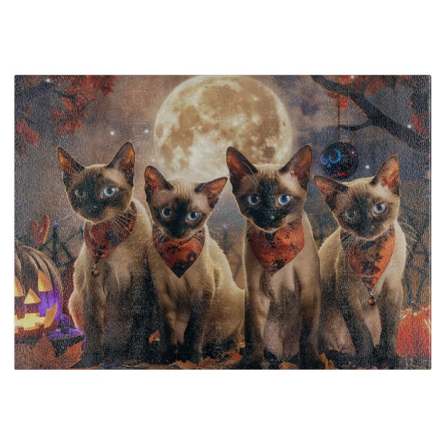 Siamese Cat Halloween Spooky (Framsidan)
