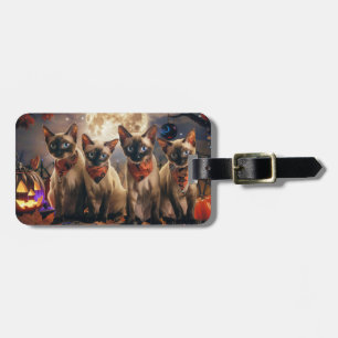 Siamese Cat Halloween Spooky Bagagebricka