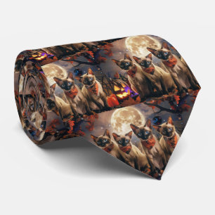 Siamese Cat Halloween Spooky Slips