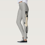 Siamese Cat Hanging on | Lover-s Leggings<br><div class="desc">Siamese Cat Holding on with Klo Grått Leggings. Roligt för gymmet,  yoga-klassen eller hemma på soffan som klämts upp med kattunge. Kolla in Jenns Doodle World för ännu mer ovanliga baljor och roligt som innehåller den galna siamesiska katten. ©Jenn Kay</div>