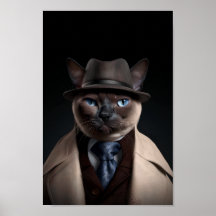 Siamese Cat i Kostym | Min Mobster Cat | Funny Cat