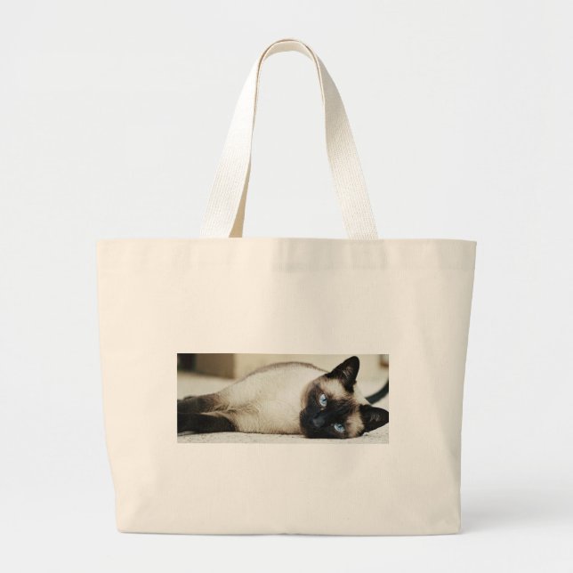 Siamese Cat Jumbo Tygkasse (Framsidan)