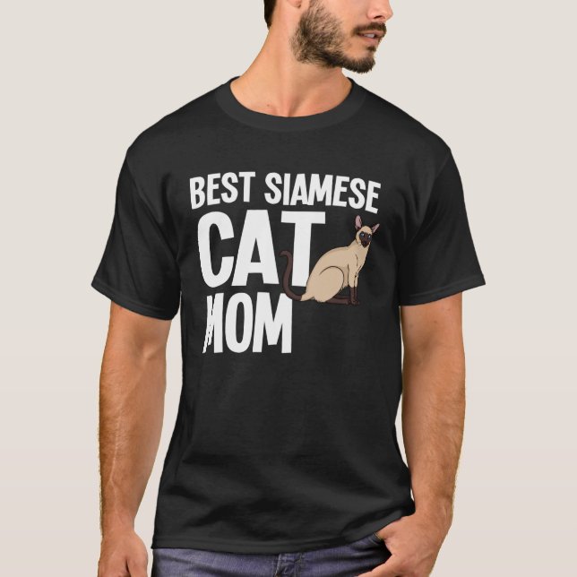 Siamese Cat Kitten Owner T Shirt (Framsida)