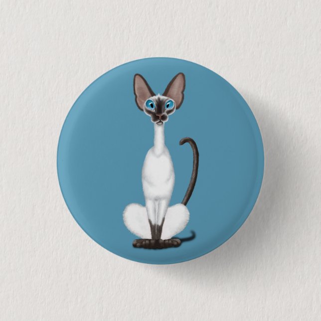 Siamese Cat Knapp (Framsida)