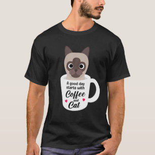 Siamese Cat Lover Funny Birthday-julgåva T Shirt