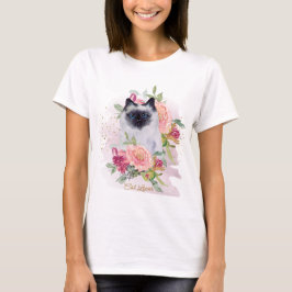 Siamese Cat Mamma Djurälskare Mors dag T Shirt