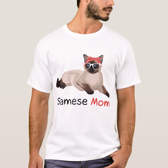 Siamese Cat Mamma Kitten Womens Siamese Cat T Shirt (Framsida)