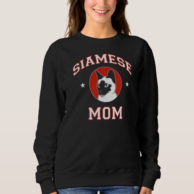 Siamese Cat Mamma T Shirt (Framsida)