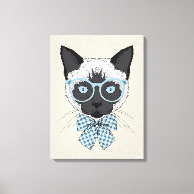 Siamese Cat Mode Smart Canvastryck (Framsida)