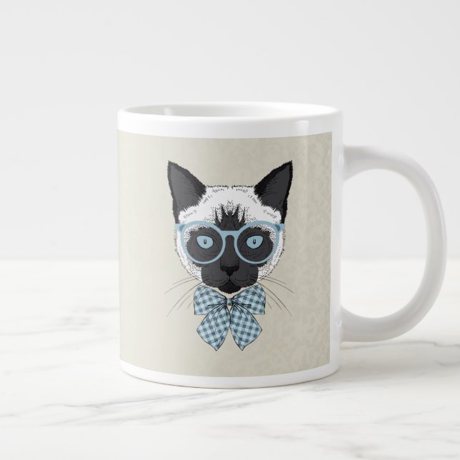 Siamese Cat Mode Smart Jumbo Mugg (Höger)