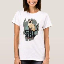 Siamese Cat Mom: Pawsitively Adorable T Shirt
